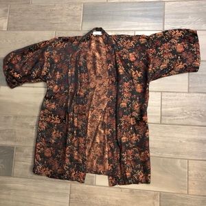 Vintage Solz Squirrel Kimono Style Robe